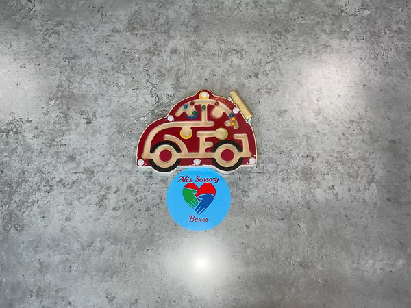 Wooden magnetic labyrinth 
